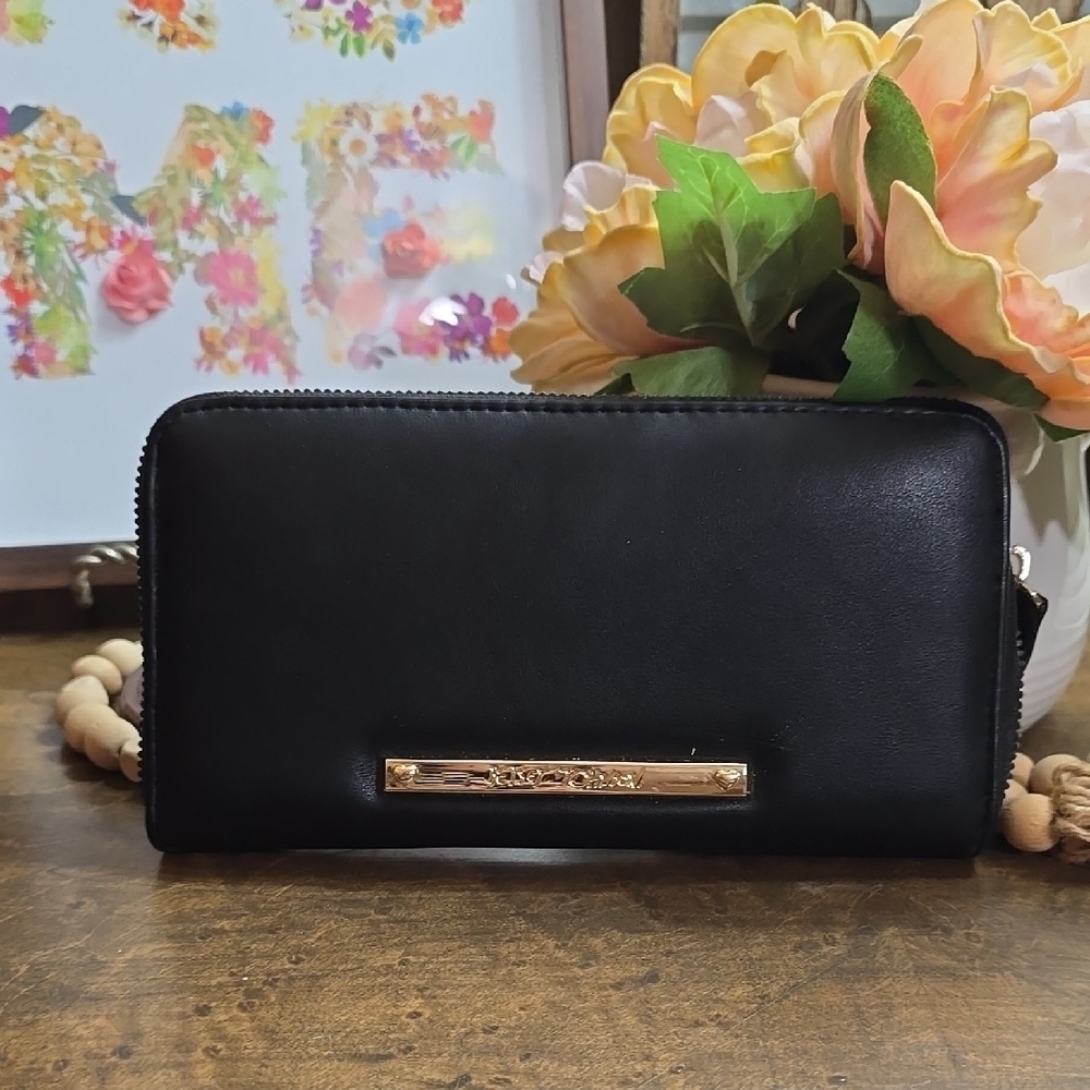 Elegant Black Bow Clutch Betsey JOHNSON - Picture 2 of 3